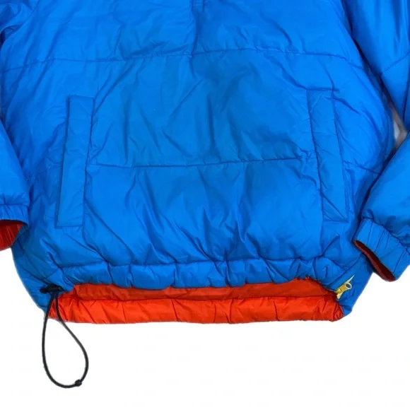 Vintage 90s Tommy Hilfiger Puffer Jacket Reversible Blue Red Sherpa Men’s S/P